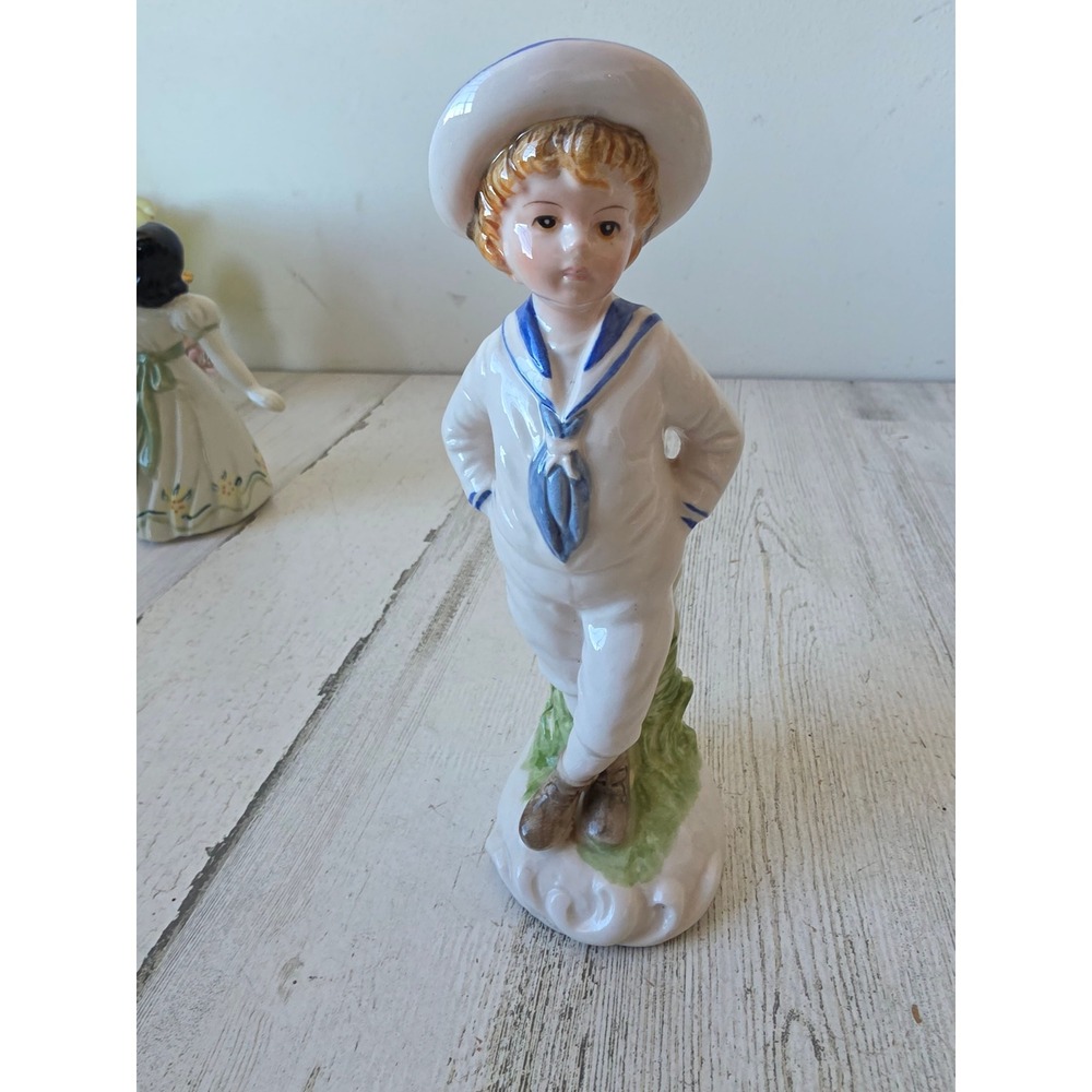 Vintage sailor boy figurine decor‎ nautical